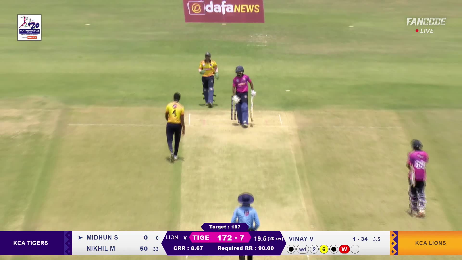 Wicket! Edged And Caught Behind By Varun Nayanar