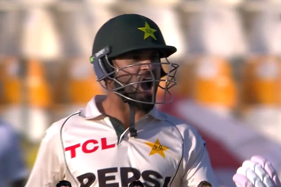 Debut delight! Kamran celebrates long-awaited Test debut with a ton!