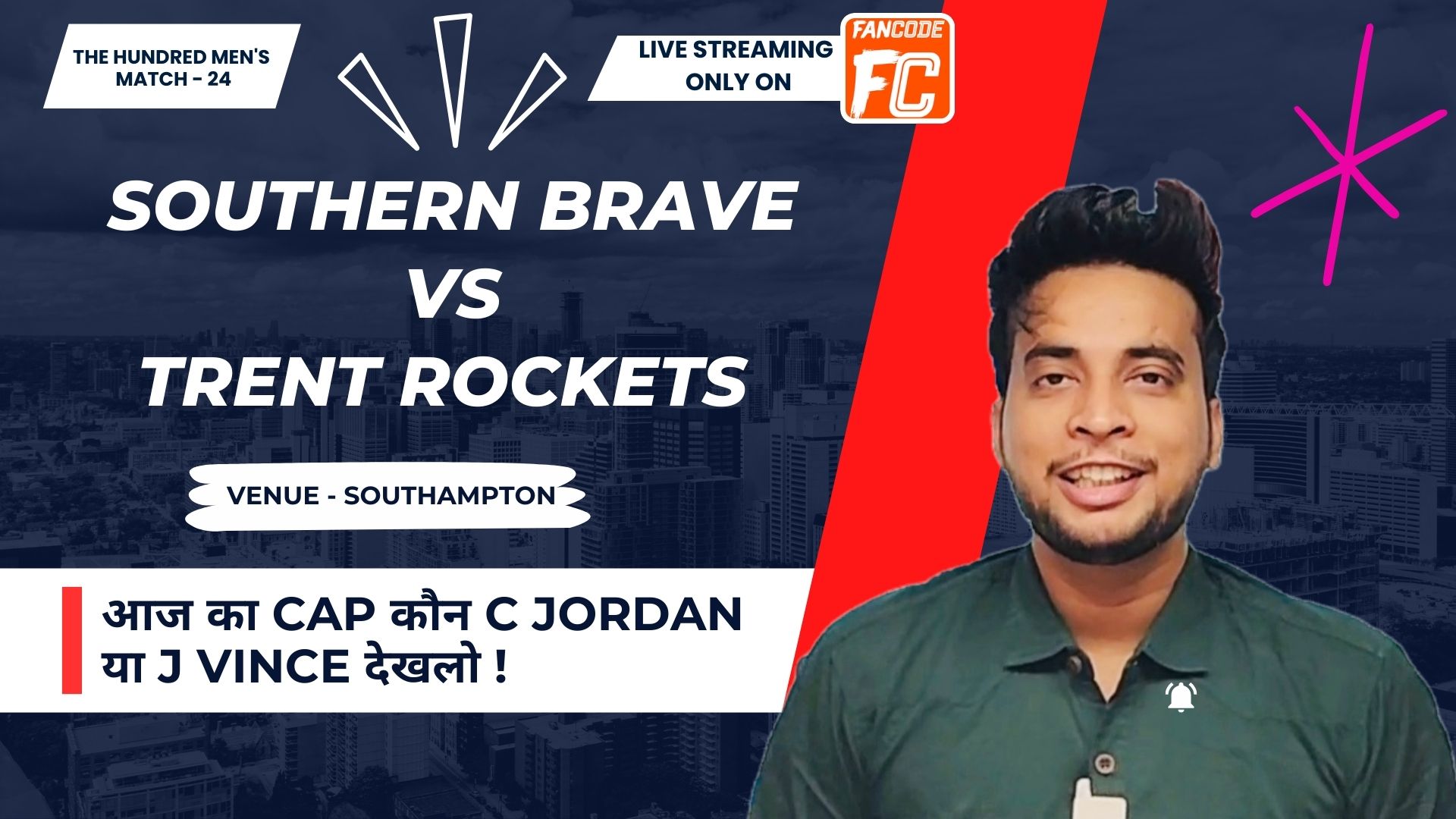 Match 24: Southern Brave vs Trent Rockets | Fantasy Preview