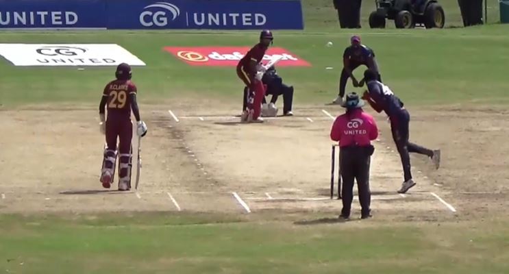 West Indies Academy beat Combined Campuses and Colleges by 3 wickets on DLS 