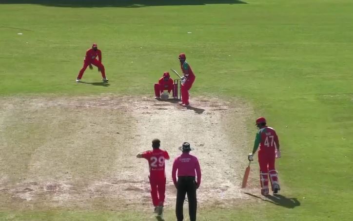 Oman vs Canada: Kashyap Prajapati's 52 off 100