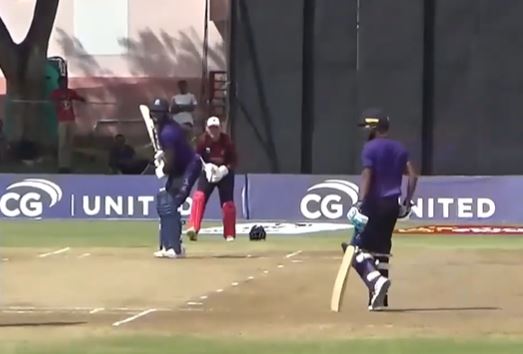 Trinidad & Tobago Red Force vs Combined Campuses and Colleges: Shaqkere Parris's 57 off 68