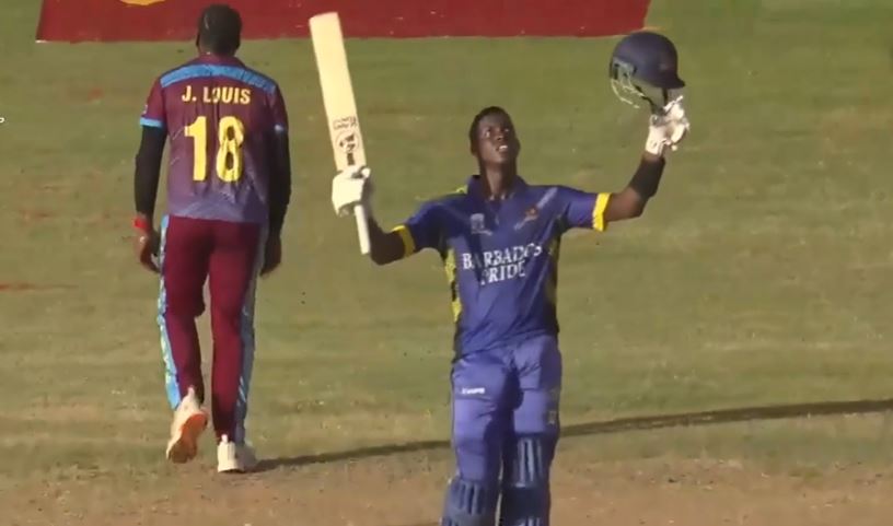 Barbados Pride vs Leeward Islands Hurricanes: Kevin Wickham's 118 off 103