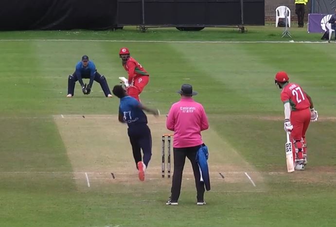 poster url for Oman vs Namibia: Aqib Ilyas's 68 off 129