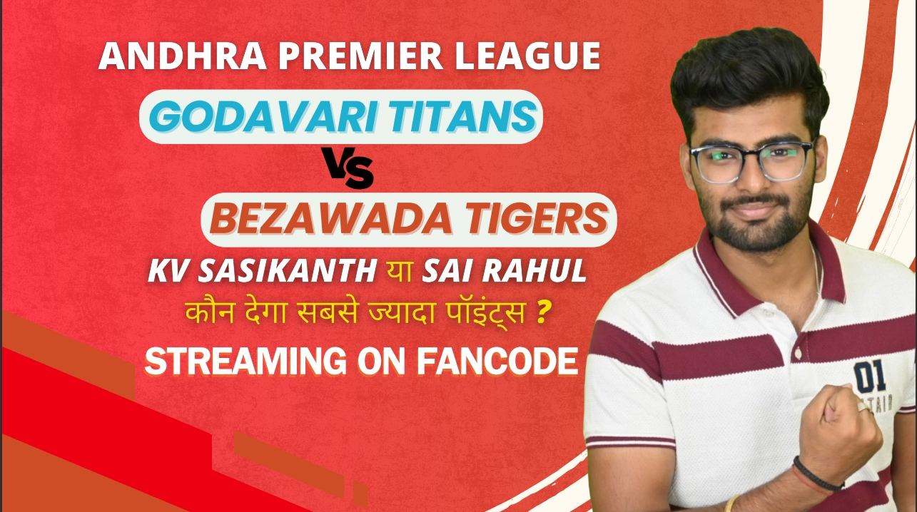 poster url for Match 8: Godavari Titans vs Bezawada Tigers | Fantasy Preview