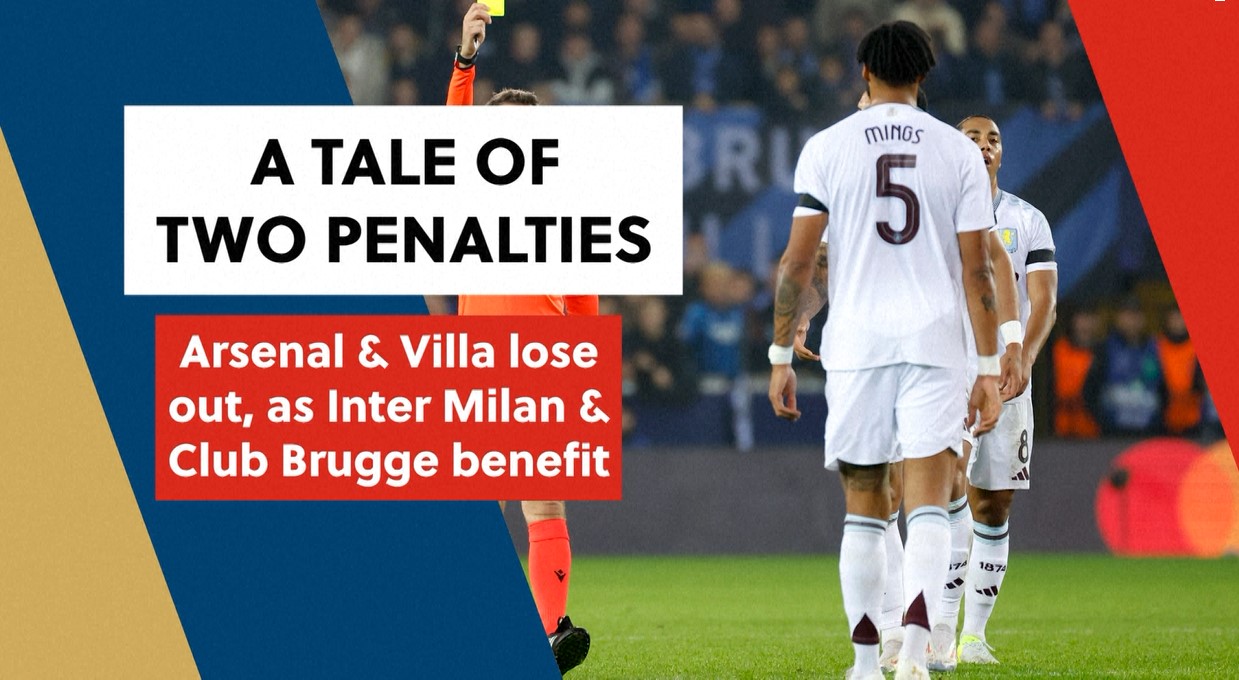 Missed opportunities for Arsenal and Villa as Inter and Brugge cash in