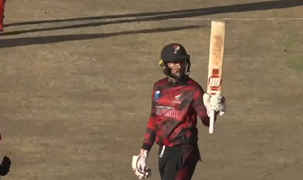 Trinidad & Tobago Red Force vs Barbados Pride: Amir Jangoo's 93* off 96