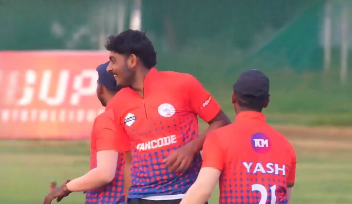 Rajasthan Royals Academy vs Ashtapailu Sports: Amit Rathod's 3 for 29