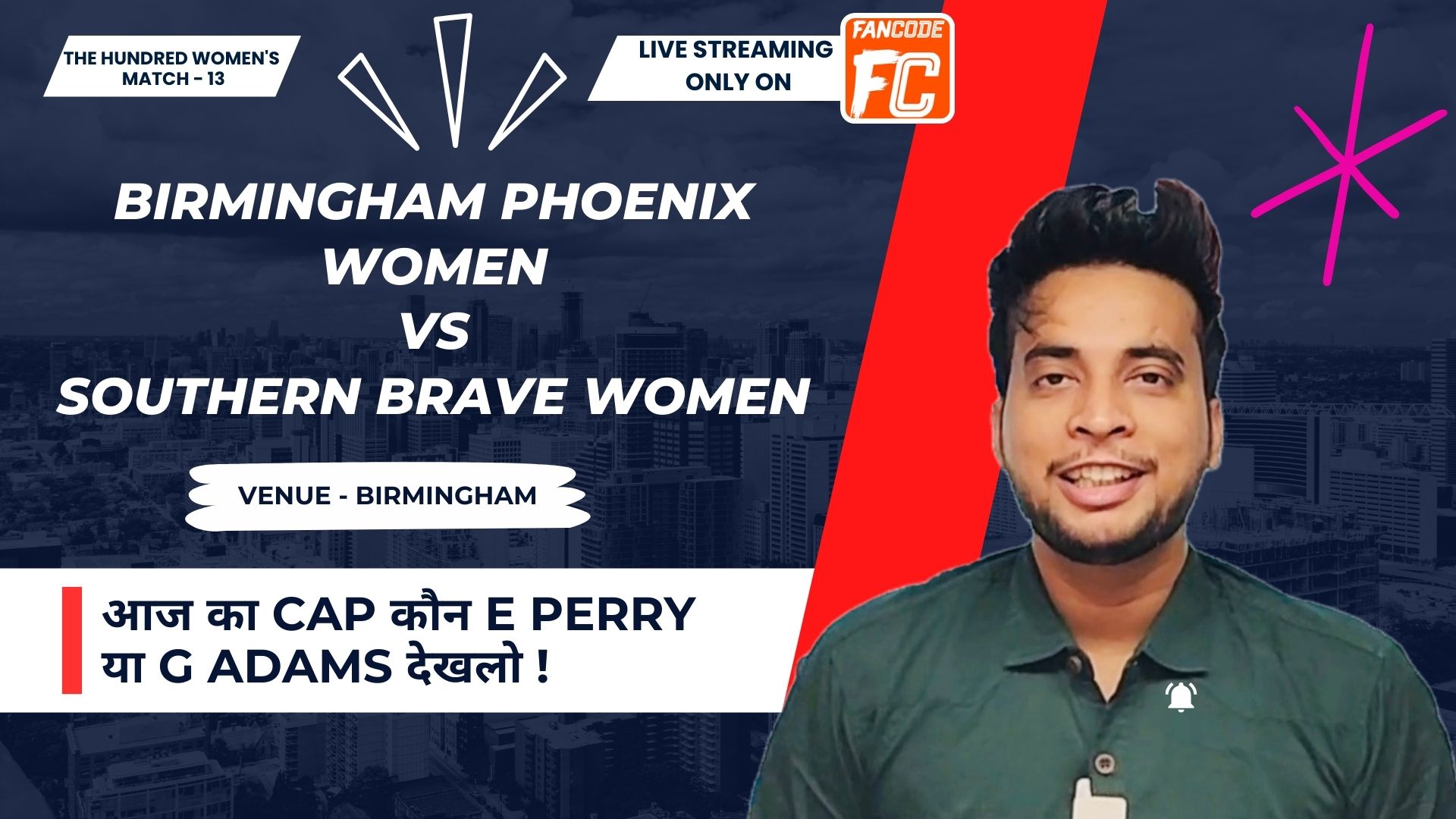 poster url for Match 13: Birmingham Phoenix Women vs Southern Brave Women | Fantasy Preview