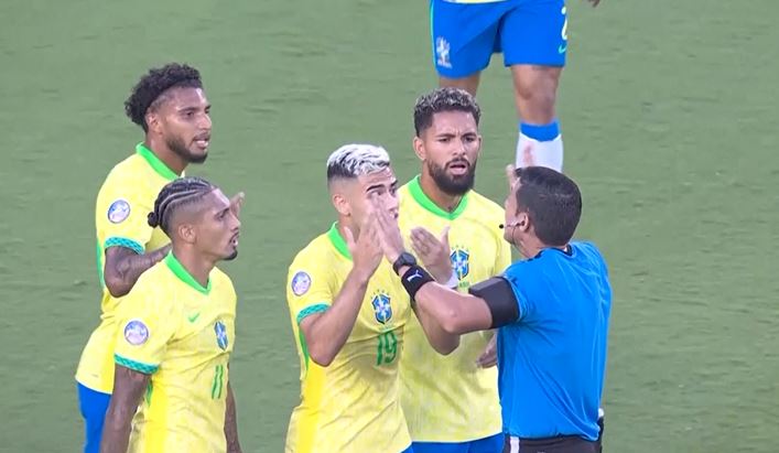 poster url for Colombia take Group D crown with 1-1 draw with Brazil