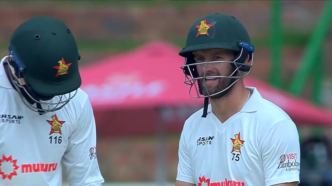 Ervine's fighting fifty! Stunning shot seals his sixth milestone in Tests