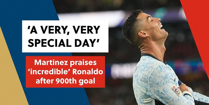 Martinez praises Ronaldo after landmark 900th goal against Croatia