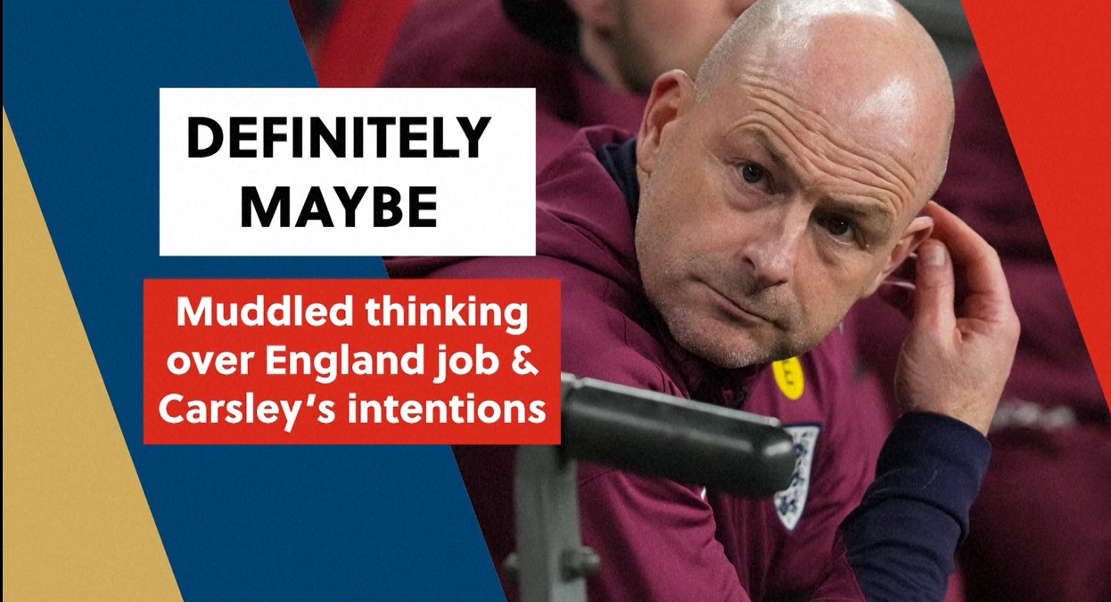 Carsley "reluctant" to be England manager permanently but remains open-minded