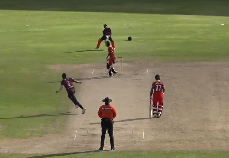 Scarlet Ibis Scorchers vs Woodland Steelpan Players: Teshwan Castro's 5 for 12