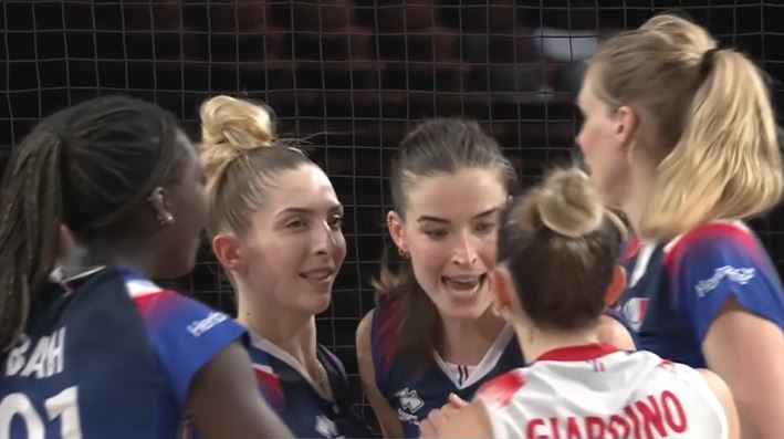 M75: Korea 3-2 France | Women's VNL 2024