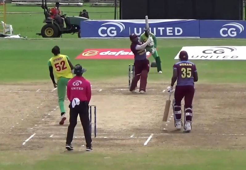 Leeward Islands Hurricanes vs Windward Islands Volcanoes: Jahmar Hamilton's 96* off 128