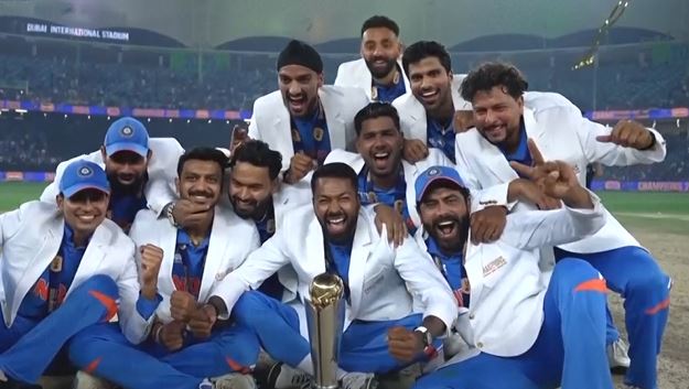 HISTORIC! India lift ICC Champions Trophy for the third time