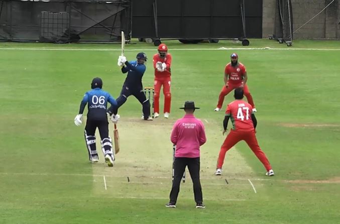 poster url for Oman vs Namibia: Jan Frylinck's 73 off 81