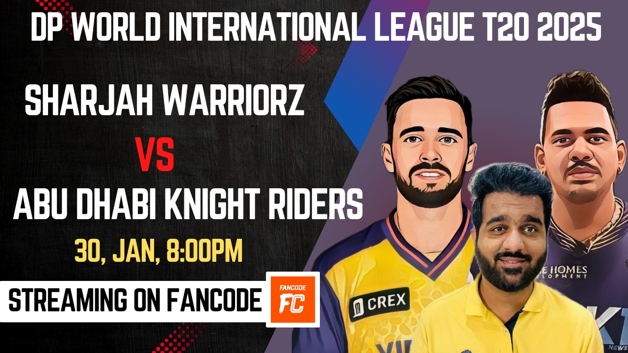 Match 25: Sharjah Warriorz vs Abu Dhabi Knight Riders | Fantasy Preview