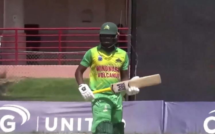 Windward Islands Volcanoes vs West Indies Academy: Jeremy Solozano's 55 off 77