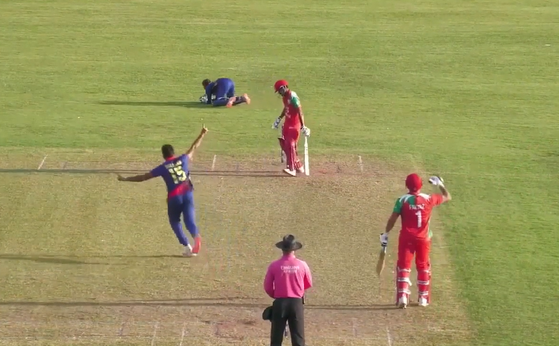 poster url for Nepal vs Oman: Gulsan Jha's 5 for 47 