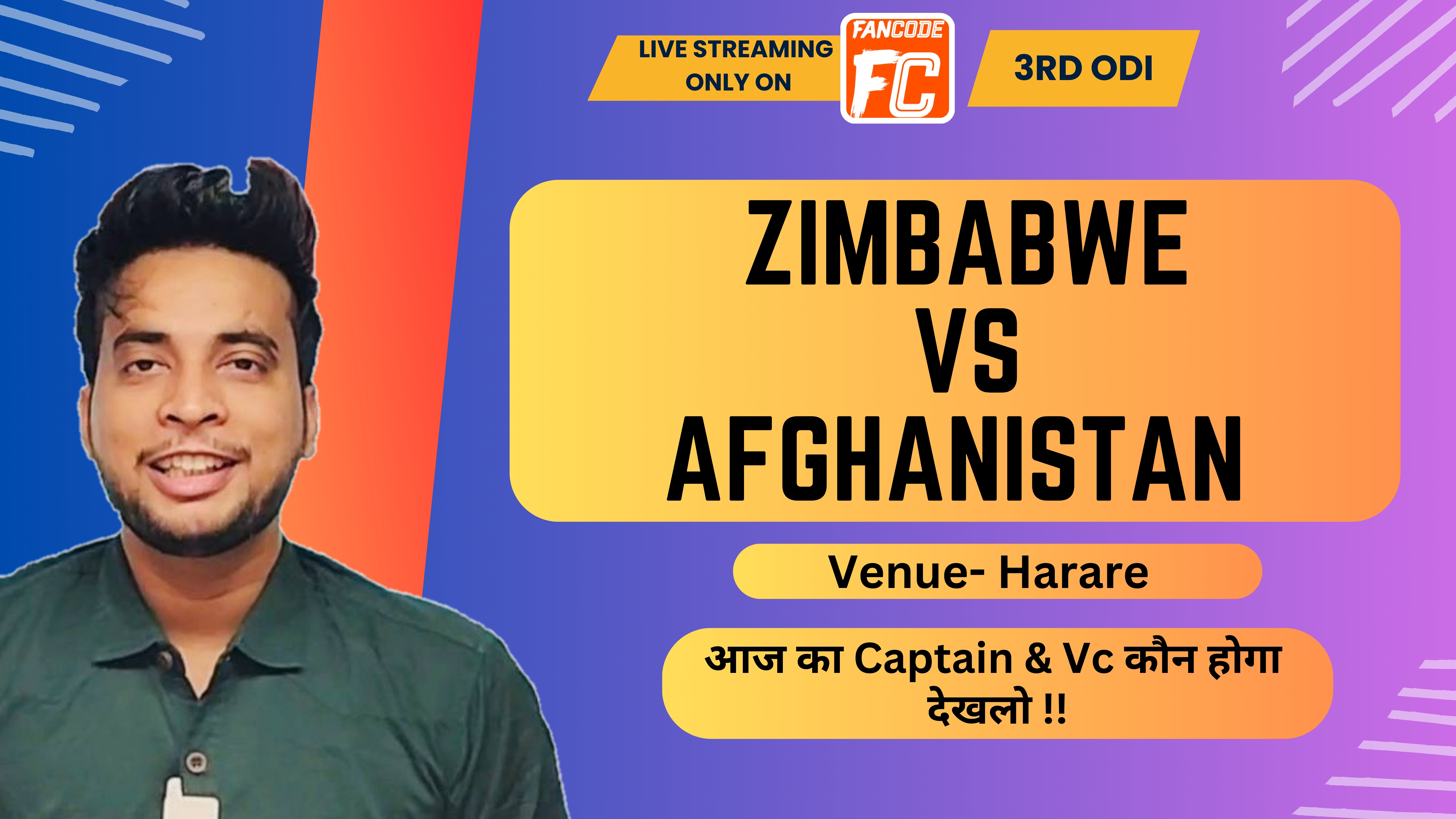 3rd ODI: Zimbabwe vs Afghanistan | Fantasy Preview 