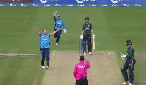 2nd ODI: Kate Cross's 3 for 8