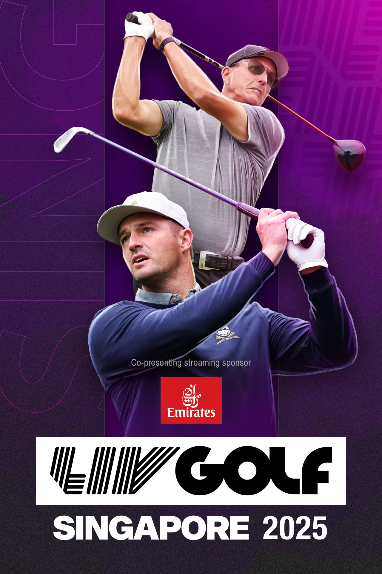 Liv golf singapore golf vertical banner