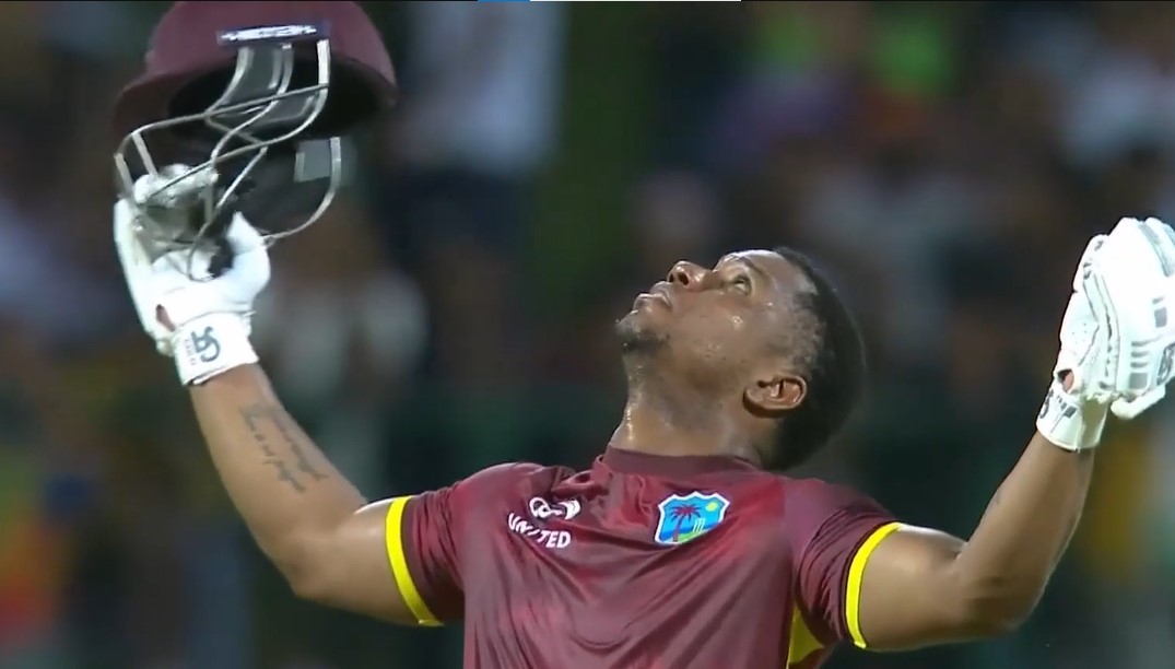 3rd ODI: Evin Lewis's 102* off 61