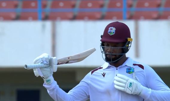 1st Test, Day 1: Mikyle Louis's 97 off 218