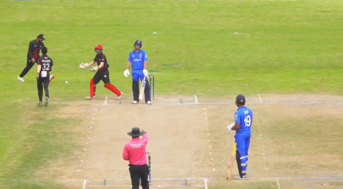 Match 14: Italy beat Singapore by 8 wickets