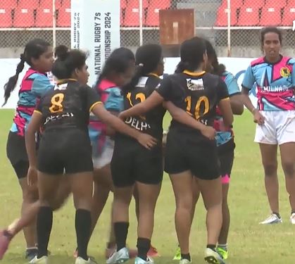 M71: Tamil Nadu 10-12 Delhi | Senior National Rugby 7s Women's 2024 