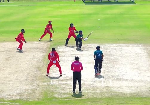 Match 8: Thailand beat Bahrain by 2 wickets 