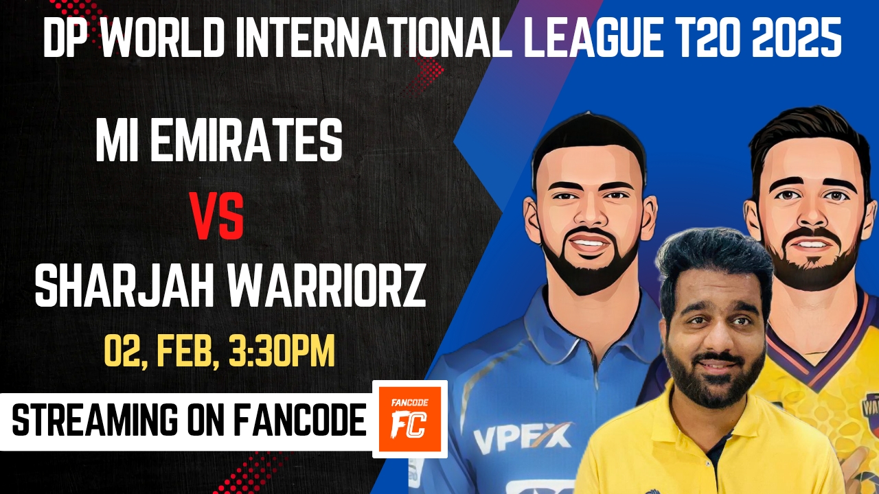 Match 28: MI Emirates vs Sharjah Warriorz | Fantasy Preview 