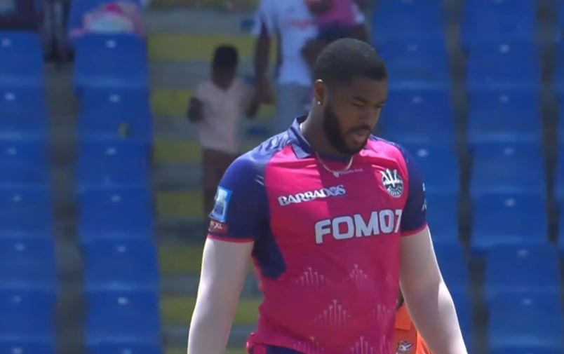 Antigua & Barbuda Falcons vs Barbados Royals: Obed McCoy's 3 for 31