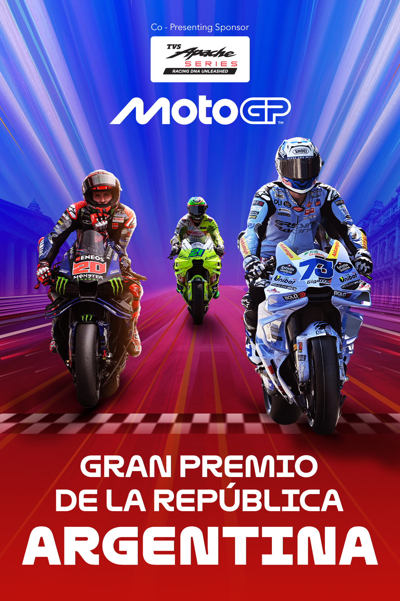 Gran premio de la república argentina motogp vertical banner