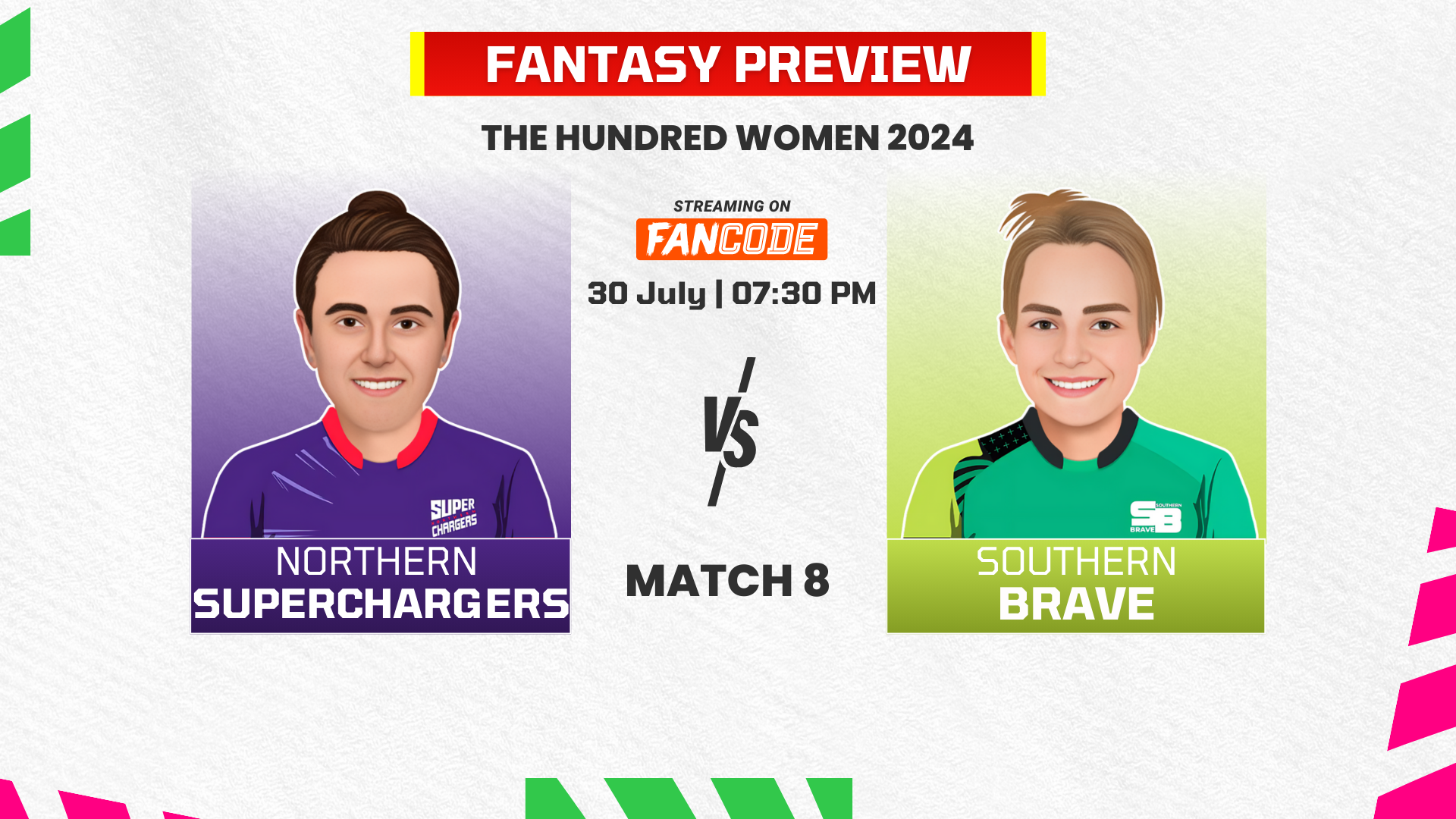 Match 8: Northern Superchargers Women vs Southern Brave Women | Fantasy Preview