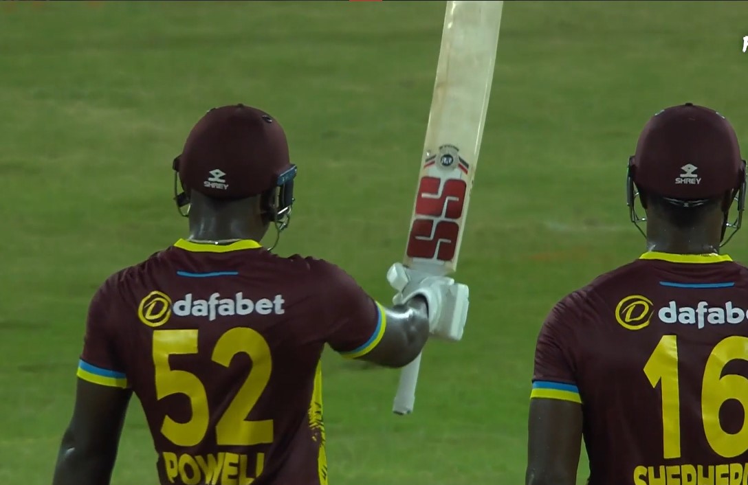 Powerful Powell! Captain’s fifty sealed with a towering six!