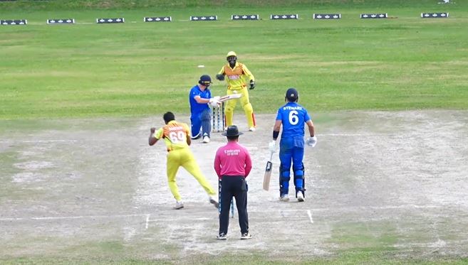 Uganda vs Italy: Alpesh Ramjani's 5 off 69