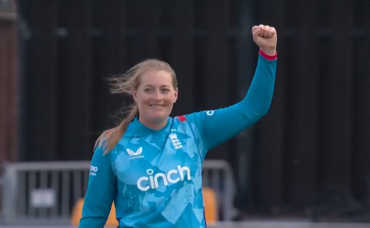 poster url for 3rd ODI: Sophie Ecclestone’s 3 for 15