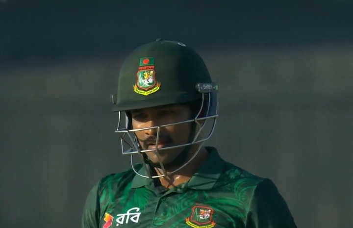 2nd ODI: Najmul Hossain Shanto's 76 off 119 