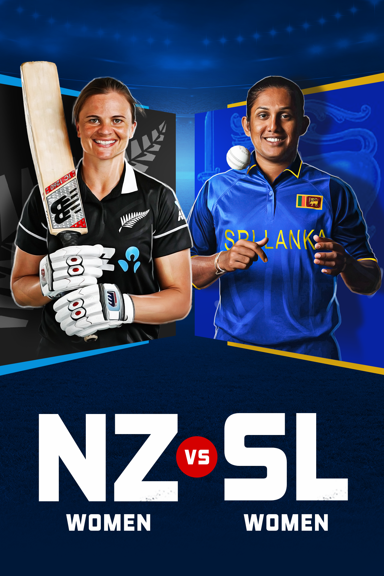 Sri lanka women tour of new zealand, 2025 cricket vertical banner