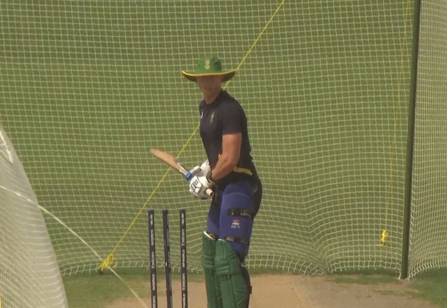 South Africa train ahead of a must-win match against England