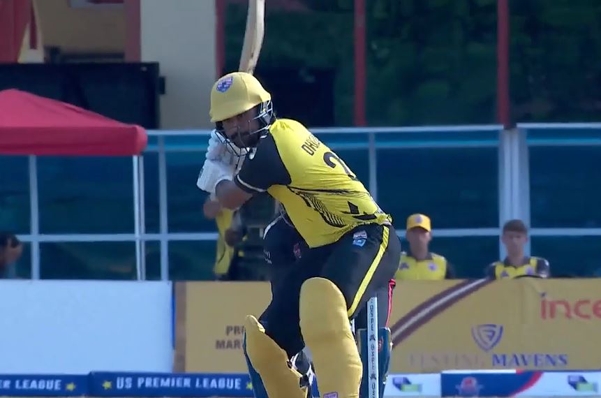 Carolina Eagles vs New York Cowboys: Tajinder Singh's 53 off 30