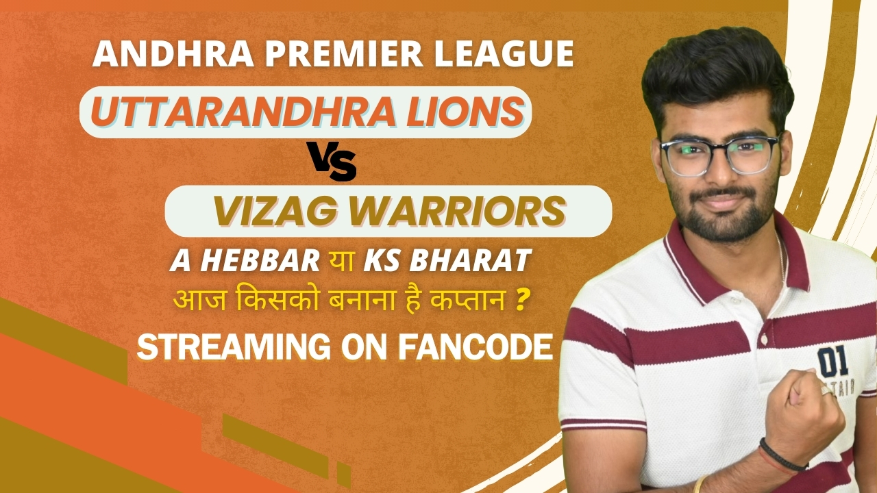 poster url for Match 12: Uttarandhra Lions vs Vizag Warriors | Fantasy Preview