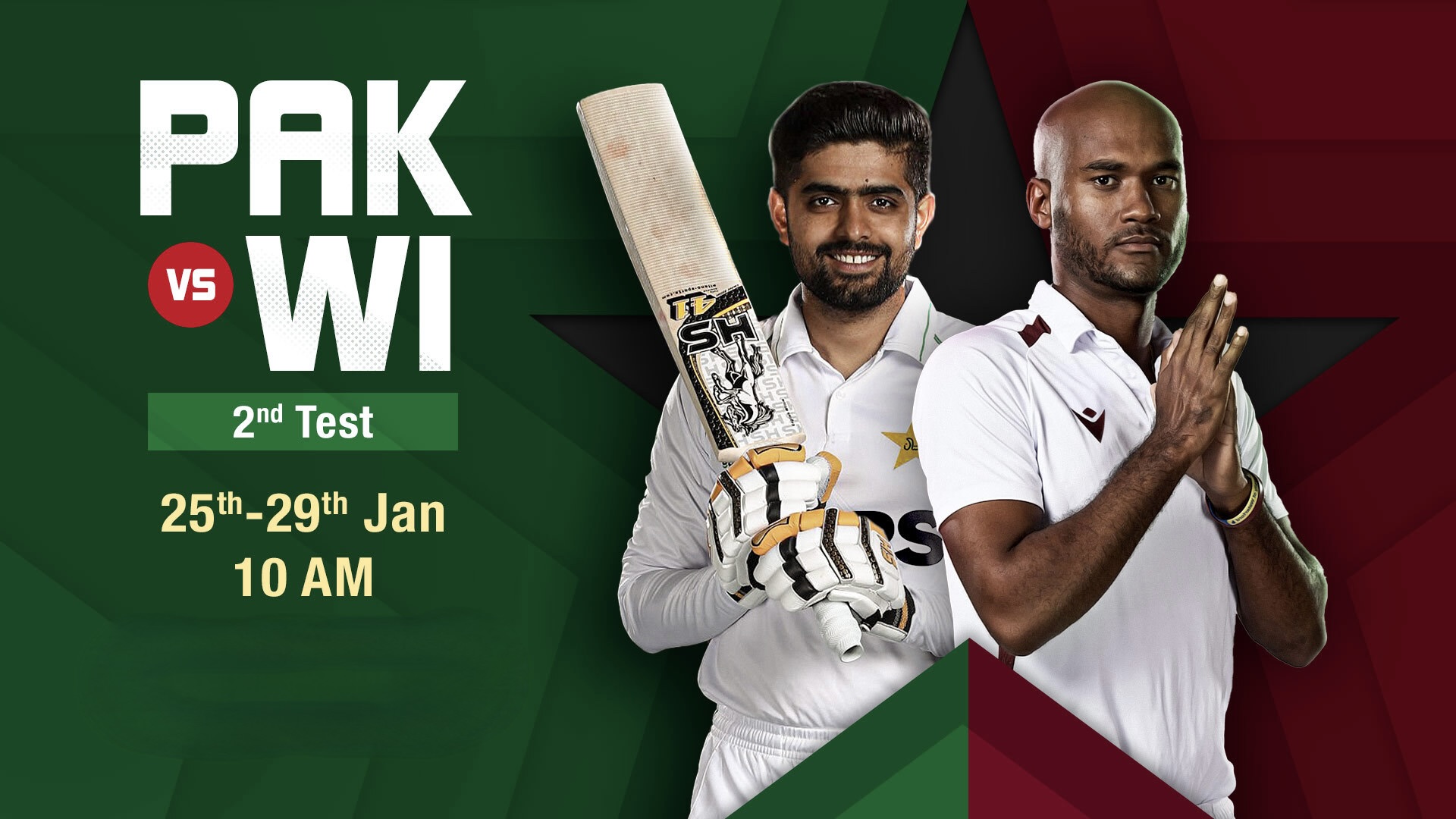 2nd Test: WI vs PAK - All the action!