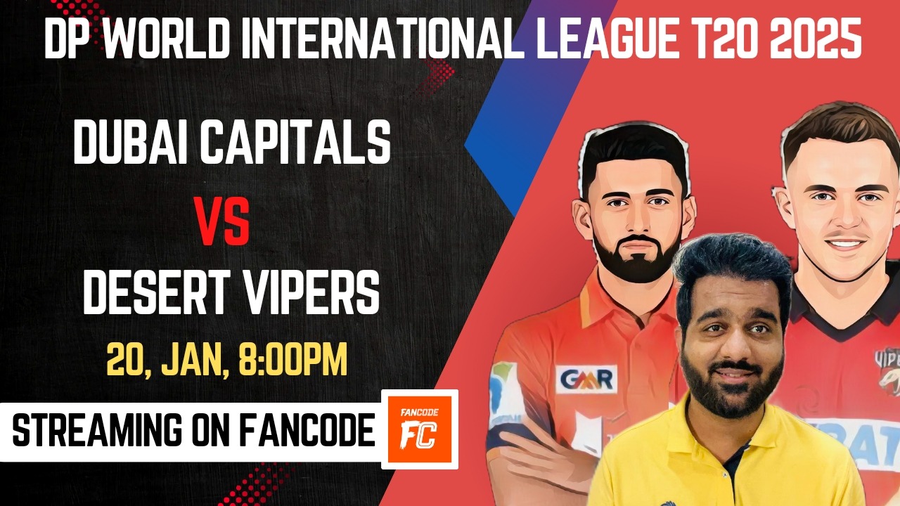 Match 13: Dubai Capitals vs Desert Vipers | Fantasy Preview