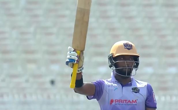 poster url for Shrachi Rarh Tigers vs Murshidabad Kings: Agniv Pan's 57* off 34