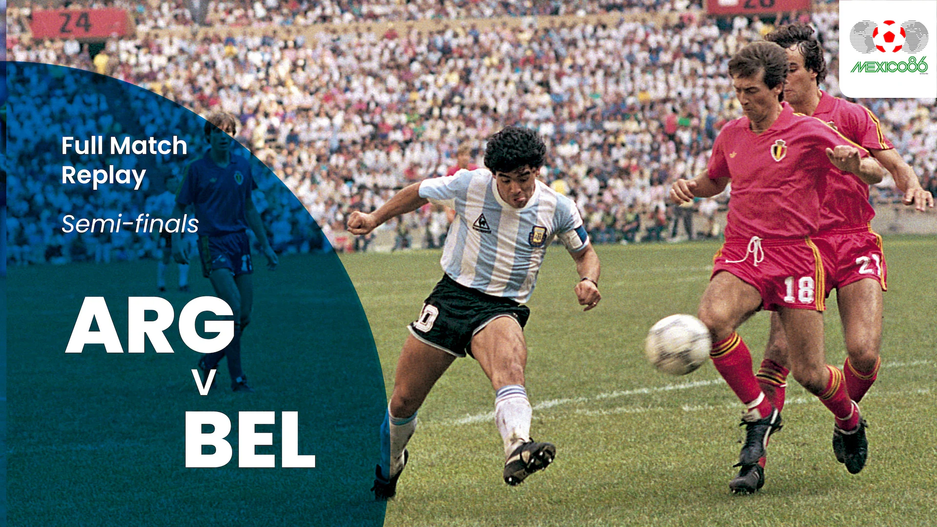 Argentina v Belgium | Semi-finals | 1986 FIFA World Cup Mexico | Full Match Replay