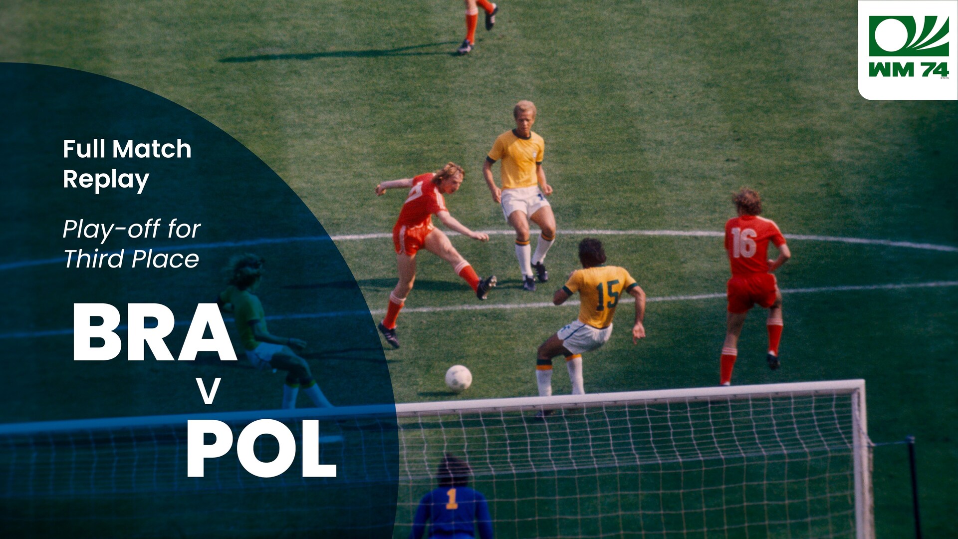 Brazil v Poland | Play-Off | 1974 FIFA World Cup Germany | Full Match Replay